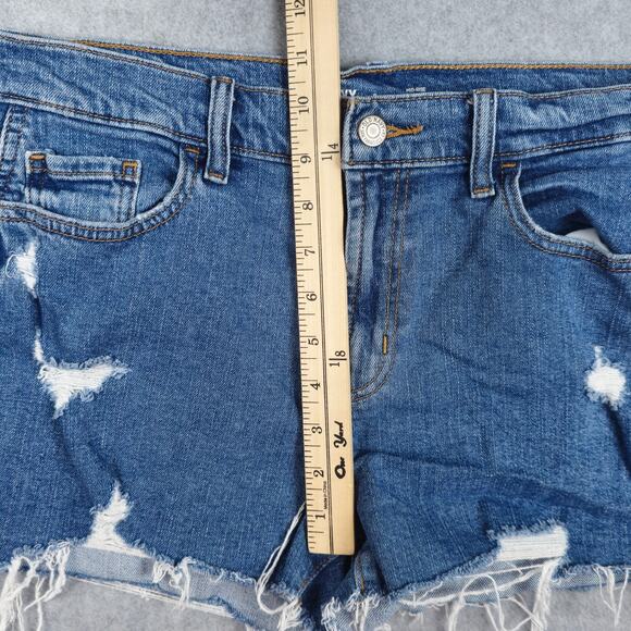 Old Navy Womens 8 Distressed Denim Cut Off Shorts 30" Waist - Picture 8 of 11
